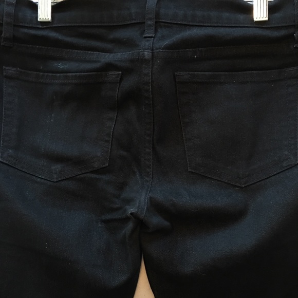 Black Skinny Jeans with Back Ankle Zipper, Size 28 - Picture 6 of 7